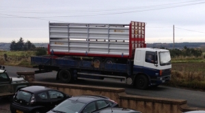 Marshall Agricultural Trailer Manufacturer - Livestock Container being Delivered